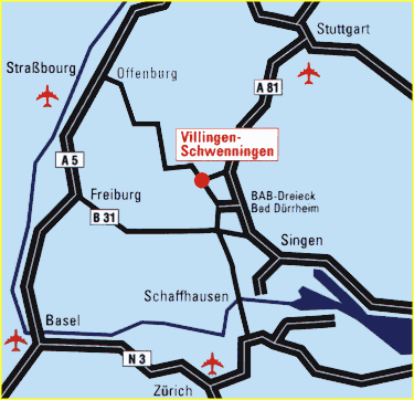 Anfahrtskarte